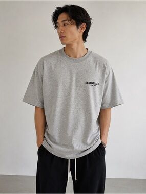 ESSENTIALS Fear Of God Men's Heather Gray Short-Sleeve Crew Tee Size XL
